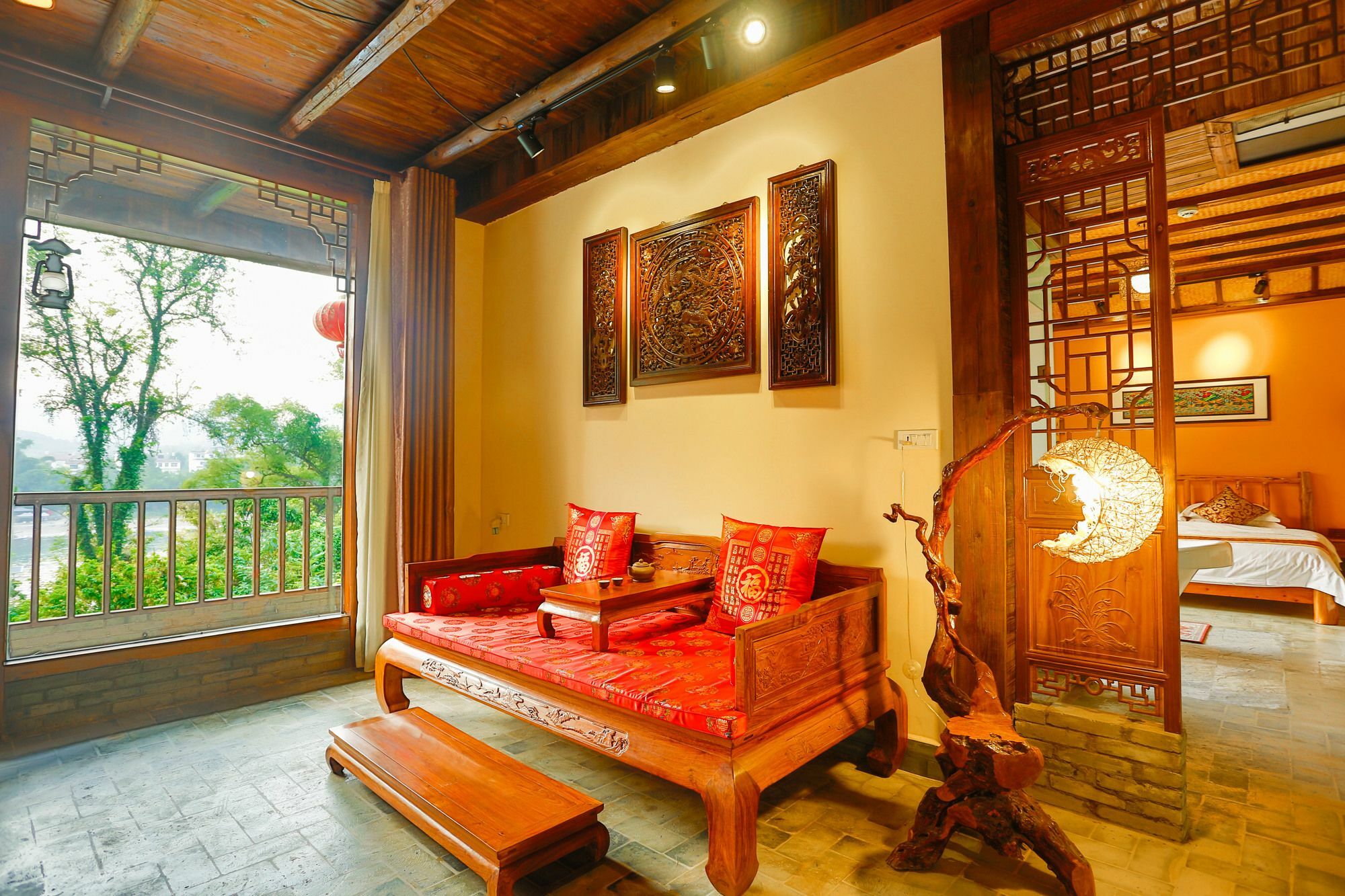 Yangshuo River Lodge Hotel Eksteriør bilde
